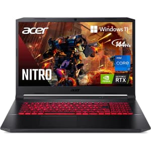 Acer Nitro 5 11th-Gen. i7 17.3" 144Hz Laptop w/ NVIDIA GeForce RTX 3050Ti for $704 in cart