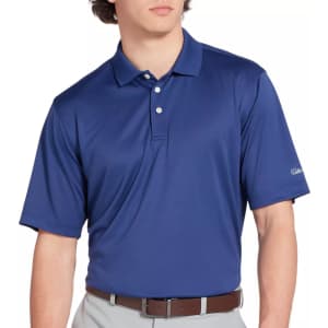 Walter Hagen Men's Essentials Solid Golf Polo for $10 Walter Hagen Men's Essentials Solid Golf Polo for $10
