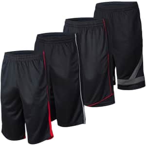 Essential Elements Men's Active Performance Knit Shorts 4-Pack for $28 Essential Elements Men's Active Performance Knit Shorts 4-Pack for $28