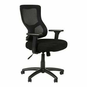 Alera Elusion II Series Mesh Mid-Back Synchro with Seat Slide Chair, Black for $208