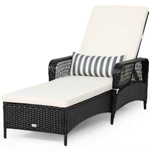 Costway PE Rattan Armrest Lounge Chair for $189 Costway PE Rattan Armrest Lounge Chair for $189