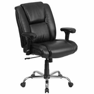 Flash Furniture HERCULES Series Big & Tall 400 lb. Rated Black LeatherSoft Ergonomic Task Office for $382 Flash Furniture HERCULES Series Big & Tall 400 lb. Rated Black LeatherSoft Ergonomic Task Office for $382
