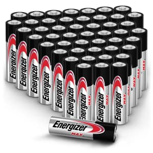 Energizer MAX Alkaline AA Batteries 48-Pack for $16 for members