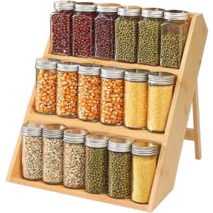 Nothers 3-Tier Bamboo Spice Rack for $33
