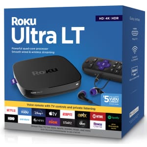 Roku Ultra LT 4K Streaming Media Player (2019) for $46