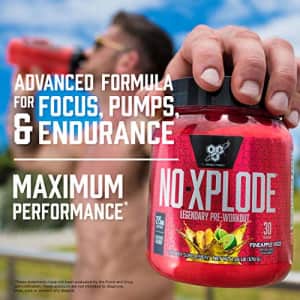 BSN N.O.-XPLODE Pre-Workout Supplement with Creatine, Beta-Alanine, and Energy, Flavor: Grape, 30 for $27 BSN N.O.-XPLODE Pre-Workout Supplement with Creatine, Beta-Alanine, and Energy, Flavor: Grape, 30 for $27