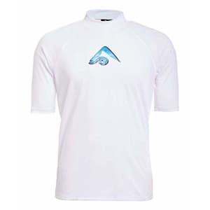 Kanu Surf Men's Mercury UPF 50+ Short Sleeve Sun Protective Rashguard Swim Shirt, Apollo White, for $20 Kanu Surf Men's Mercury UPF 50+ Short Sleeve Sun Protective Rashguard Swim Shirt, Apollo White, for $20
