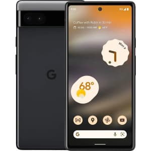 Unlocked Google Pixel 6a 128GB 5G Phone. Clip the on-page coupon to get this price, which is the best we've seen and the lowest we could find now by $50.