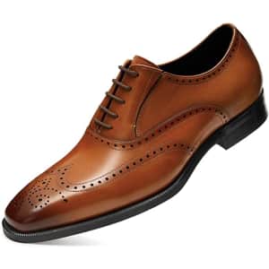 Frasoicus Men's Leather Oxford Dress Shoes for $34 Frasoicus Men's Leather Oxford Dress Shoes for $34