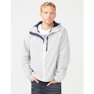 Nautica Men's Fleece-Lined Hooded Jacket for $25 Nautica Men's Fleece-Lined Hooded Jacket for $25