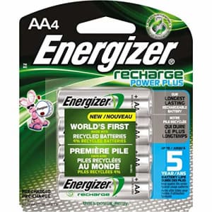 Energizer NiMH Rechargeable Batteries, AA, 4 Batteries Each (Pack of 4) for $13