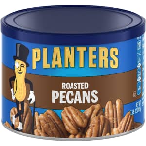 Planters Roasted Pecans 7.25-oz. Resealable Canister for $4 via Sub & Save Planters Roasted Pecans 7.25-oz. Resealable Canister for $4 via Sub & Save