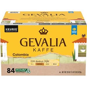 Gevalia Colombian Coffee K-Cup Pods 84-Count Box for $34