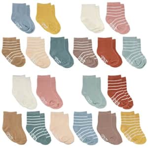 Little Me unisex baby Muted Colors 20 Pack Socks, Multi, 0-24 Months US for $16