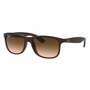 Ray-Ban RB4202 ANDY 607313 55M Matte Brown/Brown Gradient Sunglasses For Men for Women for $109