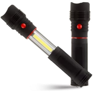 Stalwart 2-in-1 COB LED Telescoping Worklight Flashlight w/ Magnet for $6