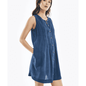 Nautica Women's Pintuck Shift Dress for $27