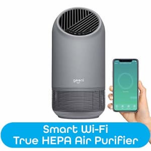 Geeni Breathe XL Smart Hub True HEPA Certified-Large Room Air Purifier-Easy Set Up Works with for $148