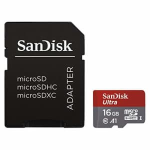 SanDisk 16GB Ultra MicroSDHC UHS-I CL10 Memory Card for $27