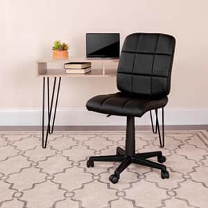 Flash Furniture Quilted Vinyl Swivel Task Chair for $68 Flash Furniture Quilted Vinyl Swivel Task Chair for $68