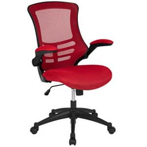 Flash Furniture Mid-Back Red Mesh Swivel Ergonomic Task Office Chair with Flip-Up Arms for $131 Flash Furniture Mid-Back Red Mesh Swivel Ergonomic Task Office Chair with Flip-Up Arms for $131