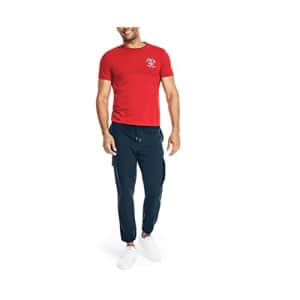 Nautica Men's Sustainably Crafted Graphic T-Shirt, Red, Small for $14