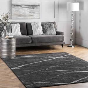 nuLOOM Thigpen Contemporary Area Rug, 7' 6" x 9' 6", Dark Grey for $158 nuLOOM Thigpen Contemporary Area Rug, 7' 6" x 9' 6", Dark Grey for $158