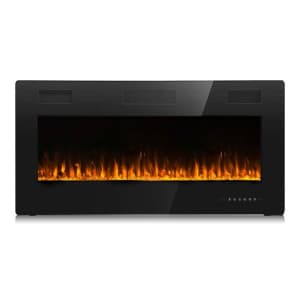 Orren Ellis Aishe 36" Electric Fireplace for $230 Orren Ellis Aishe 36" Electric Fireplace for $230