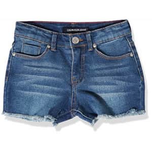 Calvin Klein Girls Cut-Off Denim Short, Boyfriend Authentic S20, 12 for $24 Calvin Klein Girls Cut-Off Denim Short, Boyfriend Authentic S20, 12 for $24