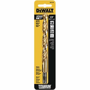 DEWALT DW1332 1/2-Inch Titanium 3/8-Inch Reduced Shank Split Point Twist Drill Bit for $15