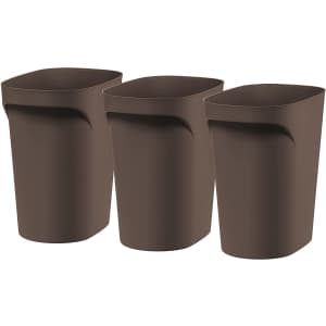 IRIS 6-Gallon Matte Trash Can 3-Pack for $30