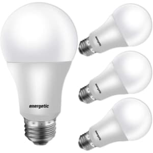 Energetic Lighting A19 LED Light Bulb 4-Pack for $5 Energetic Lighting A19 LED Light Bulb 4-Pack for $5