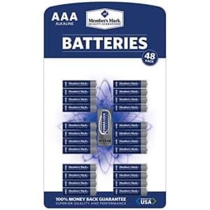 Member's Mark AAA Alkaline Batteries - 48 pk. for $26 Member's Mark AAA Alkaline Batteries - 48 pk. for $26