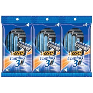 Bic Comfort Twin Men's Disposable Razor 24-Pack for $12 via Sub. & Save Bic Comfort Twin Men's Disposable Razor 24-Pack for $12 via Sub. & Save