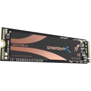 Sabrent 1TB Rocket NVMe 4.0 Gen4 PCIe M.2 Internal SSD for $130 Sabrent 1TB Rocket NVMe 4.0 Gen4 PCIe M.2 Internal SSD for $130