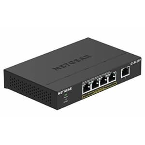 NETGEAR 5-Port Gigabit Ethernet Unmanaged PoE+ Switch (GS305PP) - with 4 x PoE @ 83W, Desktop, for $100