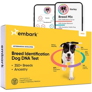 Embark Breed Identification Dog DNA Test for $99
