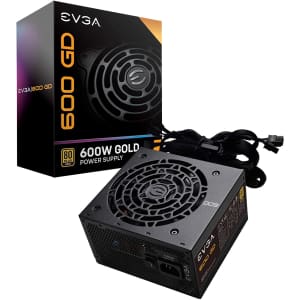 EVGA 600 GD 600W 80+ Gold Power Supply for $55
