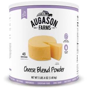 Augason Cheese Blend Powder Can for $24