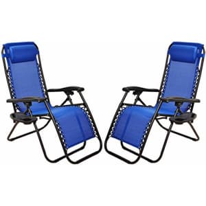 BalanceFrom Adjustable Zero Gravity Lounge Chair Recliners for Patio for $100 BalanceFrom Adjustable Zero Gravity Lounge Chair Recliners for Patio for $100