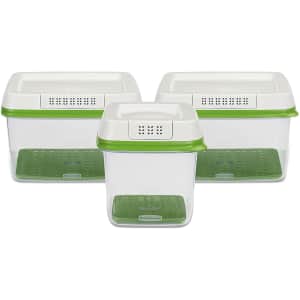 Rubbermaid FreshWorks Food Storage Containers 3-Pack for $55 Rubbermaid FreshWorks Food Storage Containers 3-Pack for $55