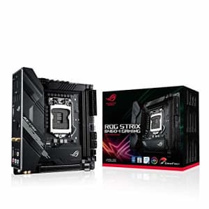 ASUS ROG Strix B460-I Gaming (WiFi 6) B460 LGA 1200 (Intel 10th Gen) Mini- ITX SFF Gaming for $146 ASUS ROG Strix B460-I Gaming (WiFi 6) B460 LGA 1200 (Intel 10th Gen) Mini- ITX SFF Gaming for $146