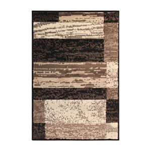 SUPERIOR Modern Rockwood Collection Area Rug, Modern Area Rug, 8 mm Pile, Geometric Design with for $22