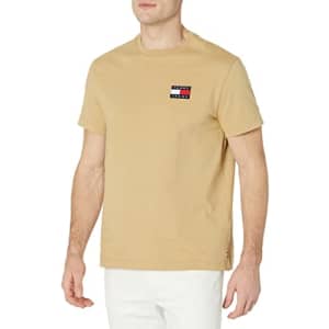 TOMMY HILFIGER Men's Tommy Jeans Short Sleeve Logo T Shirt, Starfish, XXXL for $17