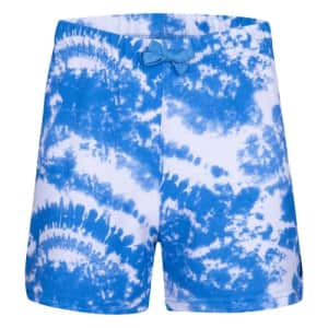 Hurley Girls' Knit Pull On Shorts, Blue Tie Dye, S for $14