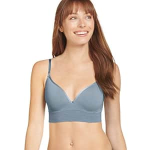 Jockey Women's Activewear Natural Beauty Seamfree Molded Cup Bralette, Stormy Sea, XL for $15