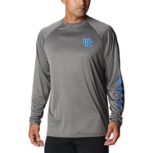 Columbia Men's CLG Terminal Tackle Long Sleeve Shirt, UK - Charcoal Heather, XX-Large for $14