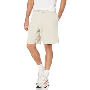 Reebok Men's Standard Fleece Shorts, Stucco, Small for $23