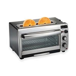 Hamilton Beach 2-in-1 Countertop Oven and Long Slot Toaster, Stainless Steel, 60 Minute Timer and for $100 Hamilton Beach 2-in-1 Countertop Oven and Long Slot Toaster, Stainless Steel, 60 Minute Timer and for $100