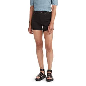 Levi's Women's Mid Length Shorts, Black And Black, 32 for $17